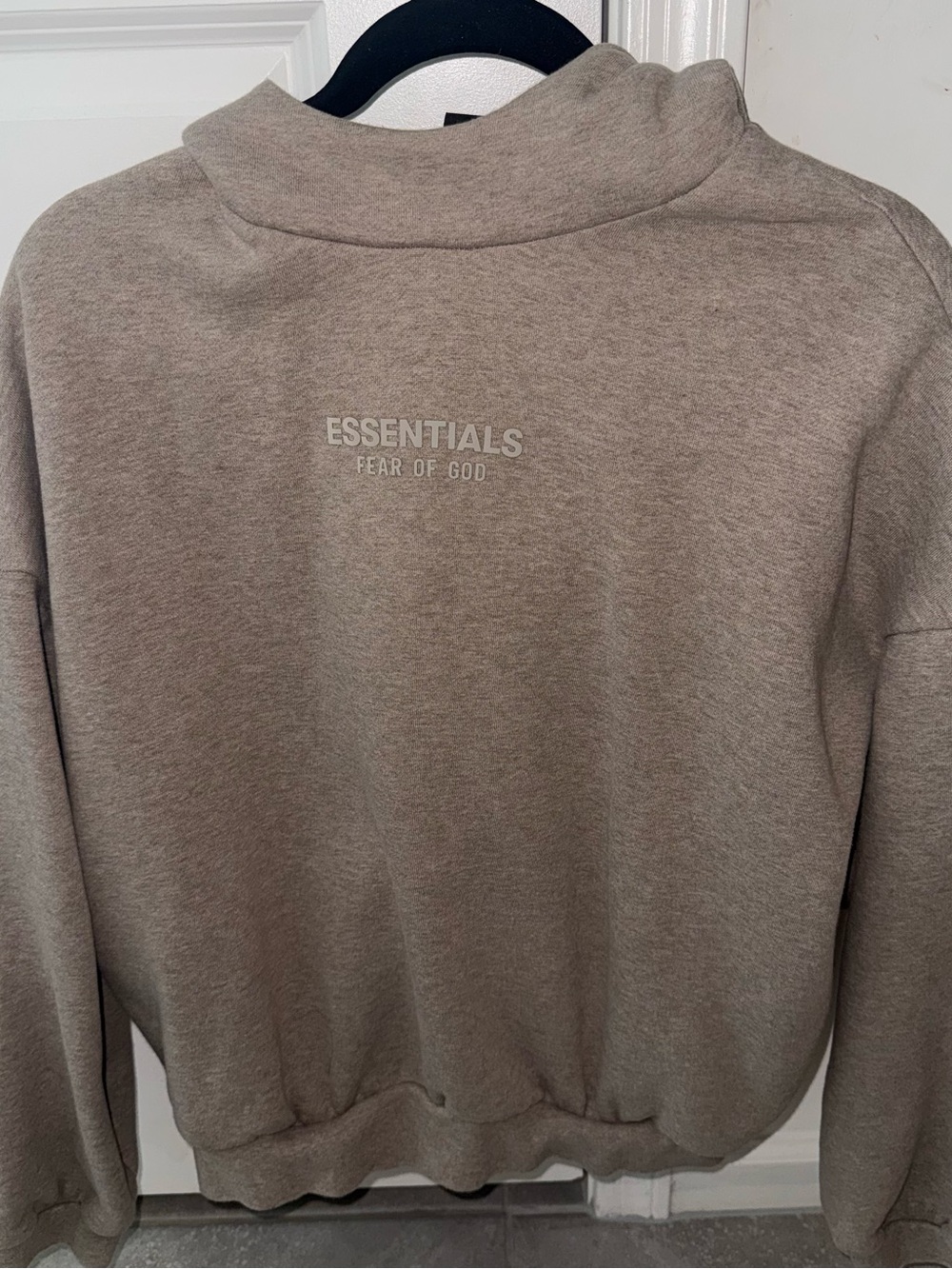 Fear of God Essentials Women's Crewneck Sweater in Taupe